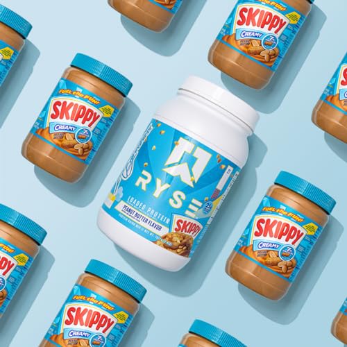 RYSE Up Supplements Loaded Protein Powder | 25g Whey Protein Isolate & Concentrate | with Prebiotic Fiber & MCTs | Low Carbs & Low Sugar | 27 Servings (Peanut Butter Cup)