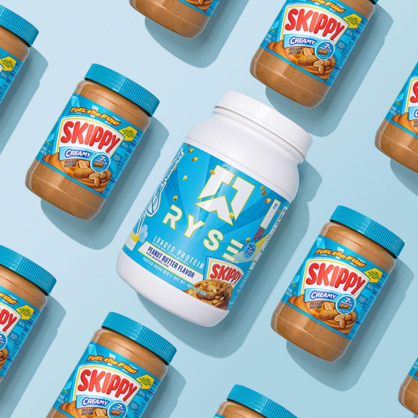 RYSE Up Supplements Loaded Protein Powder | 25g Whey Protein Isolate & Concentrate | with Prebiotic Fiber & MCTs | Low Carbs & Low Sugar | 27 Servings (Peanut Butter Cup)